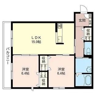 ミントリーフ【2階】の間取り