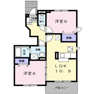 岐阜県岐阜市西鶉5【アパート】の間取り