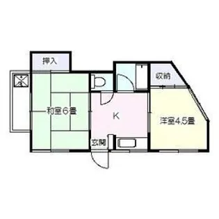 コーポラス真間C【2階】の間取り