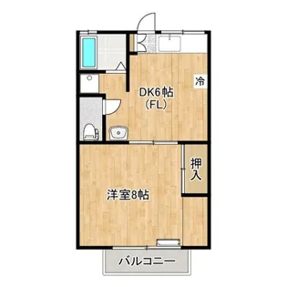ハイツコウチII【2階】の間取り