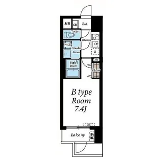 1Kの間取り画像