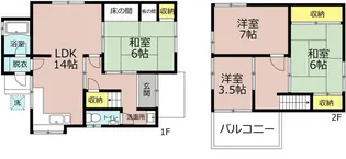 奈良県生駒郡斑鳩町神南5【一戸建】の間取り