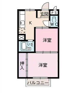 リバーサイド21【2階】の間取り