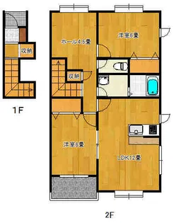 ウィンクルム・ヒルC【2階】の間取り