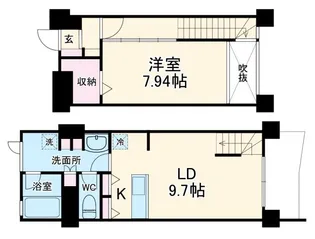 スタイリオ妙蓮寺【1階】の間取り
