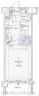 ガリシア新宿WEST【1階】の間取り
