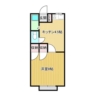 ヴィラージュ【2階】の間取り