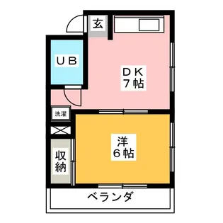 鶴見町パークハイツ【4階】の間取り