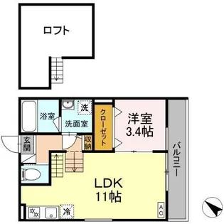 AAbox昭和町【1階】の間取り