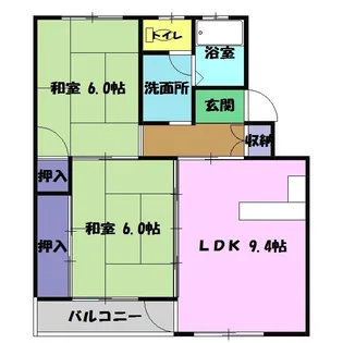 恵三コーポ【2階】の間取り