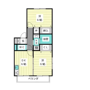 ディアス勢子坊【2階】の間取り