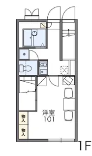 レオパレス新発田西I【1階】の間取り