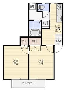 HBハイツ【1階】の間取り