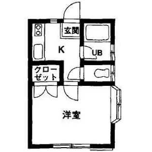 市角コーポ【1階】の間取り
