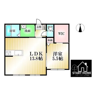 シャーメゾンツインズA【2階】の間取り