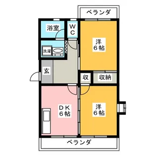レジデンスアルタイル【4階】の間取り