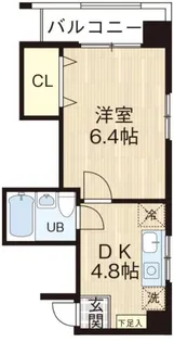 メインステージ弓木町【3階】の間取り