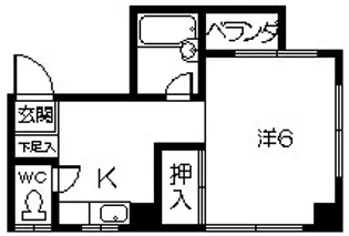 ベルメゾン真砂【4階】の間取り