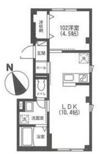 ラシーネ南阿佐ヶ谷【1階】の間取り