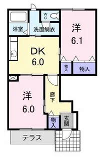 メゾンあゆみA【1階】の間取り