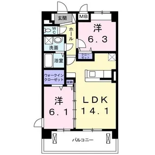 MKプロムナード【4階】の間取り