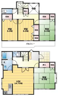 埼玉県比企郡嵐山町大字志賀【一戸建】の間取り