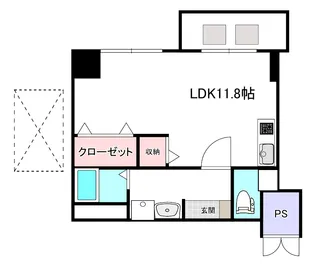 KatayamaBLDG26【7階】の間取り