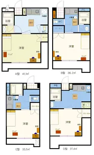 リバーサイド山陽1号館【7階】の間取り