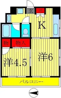 ラポール亀有【3階】の間取り