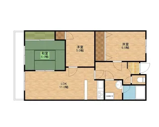 夕福マンション【2階】の間取り