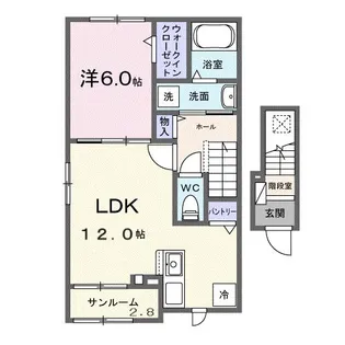 城南さくら【2階】の間取り