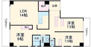 ドエルセントラル【4階】の間取り