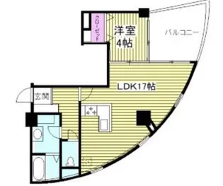 クリスタルタワー【4階】の間取り
