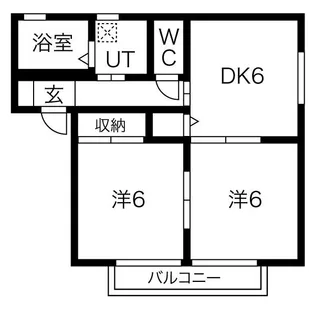 サンメゾン菊川B【2階】の間取り