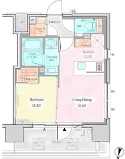 東京都渋谷区代々木3【マンション】の間取り