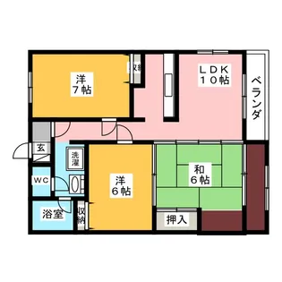 リバーサイド藍川【4階】の間取り