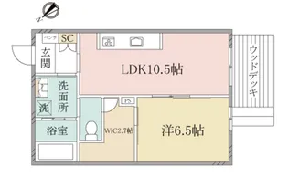 (シニア限定)ヘーベルヴィレッジ北赤羽~Gloier~【1階】の間取り