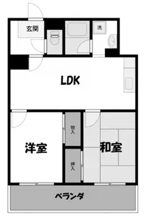 熊谷コーポビアネーズ【4階】の間取り