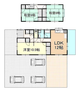岡山県玉野市八浜町八浜【一戸建】の間取り