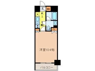 パ-クキュ-ブ神田【6階】の間取り