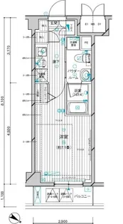 メインステージ川崎III【4階】の間取り