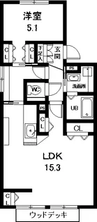フレシール Hosi【1階】の間取り