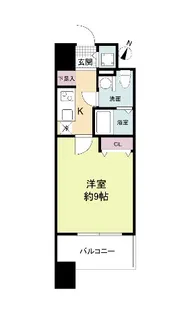 プラウドフラット新大阪【6階】の間取り