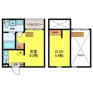ROROつゆはし【1階】の間取り