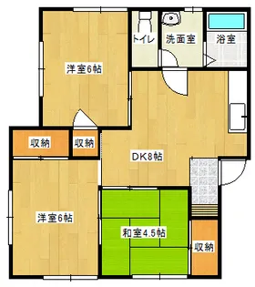 出口コーポ【1階】の間取り