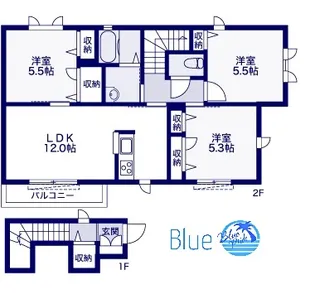 フロレスタ【2階】の間取り
