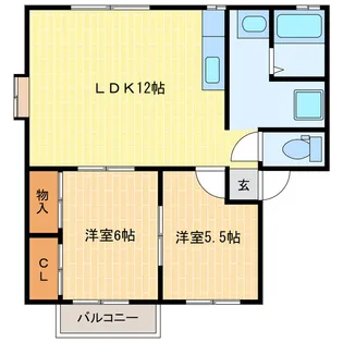 シティハイムアーバンハイツ【2階】の間取り