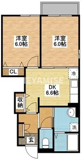 グラースメゾン【1階】の間取り