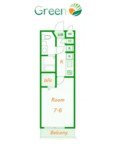 シャトーライフ平塚II【4階】の間取り