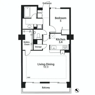 トーキョー・オーディアム【6階】の間取り